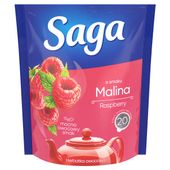 Herbata owocowa ekspresowa Malina Saga 34 g 20 torebek