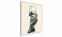 OBRAZ NA SZKLE KWADRATOWY 30x30cm 107 Whisky