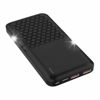 POWERBANK HONEYCOMB 10000mAh 2xUSB microUSB USB-C Typ-C 20W PD QC3.0 czarny