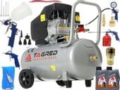 KOMPRESOR OLEJOWY SPRĘŻARKA 50L GRATIS ZESTAW 18w1