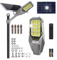 LATARNIA OGRODOWA SOLARNA NA SŁUP MOCNA 2000W LAMPA uliczna AKUMULATOR 40Ah