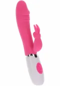 toyjoy funky rabbit silikonowy masażer z 4 trybami wibracji, fioletowy