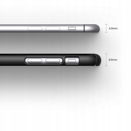 CZARNE ETUI RINGKE SLIM IPHONE 6/6S PLUS + FOLIA na Arena.pl