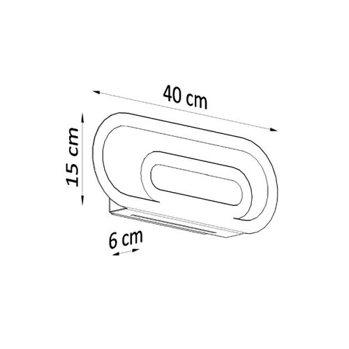 Kinkiet SACCON biały na Arena.pl