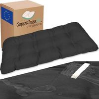 Poduszka na ławkę ogrodową huśtawkę meble z palet wodoodporna 100x50 czarny