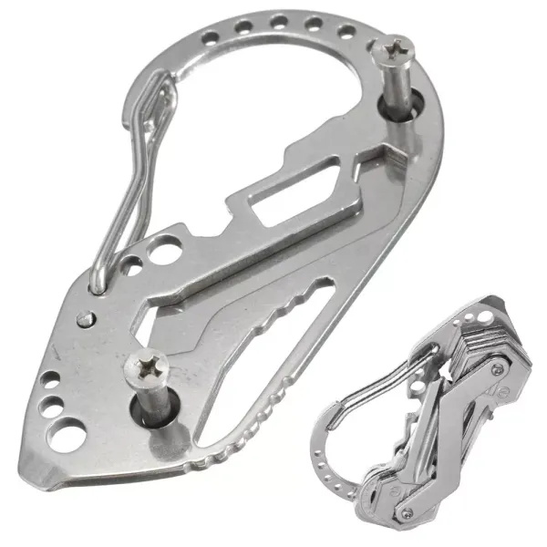 Brelok do kluczy karabińczyk survival multi-tool zdjęcie 1