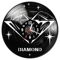 Zegar ścienny z płyty winylowej Diament 699.14