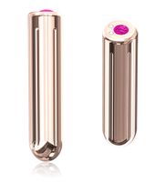 Mini wibrator - różowe złoto