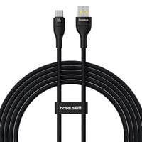 kabel przewód flash 2 usb-a - usb-c 100w 2m - czarny