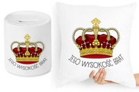 Dla Brata Zestaw Poduszka + Skarbonka Prezent Z Nadrukiem Ze Zdjęciem