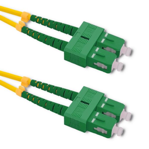 Qoltec Patchcord światłowodowy SC/APC - SC/APC | Singlemode | 9/125 | G652D | Duplex | 1.5m zdjęcie 1