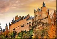 100 70CM OBRAZ PŁÓTNO ZAMEK URWISKU PŁÓTNO RAMA