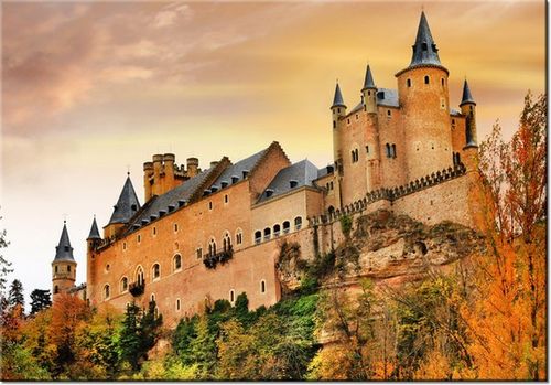 100 70CM OBRAZ PŁÓTNO ZAMEK URWISKU PŁÓTNO RAMA na Arena.pl