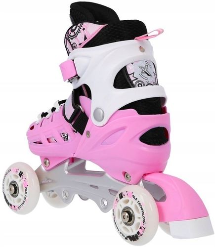 NILS 4w1 Łyżworolki Rolki Regulowane Wrotki Dziecięce Rekreacyjne 31-34 na Arena.pl