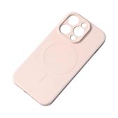 silikonowe etui z magsafe do iphone 15 pro silicone case kremowe