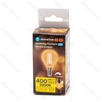 Żarówka LED filament 4W E14 G45 2200K ściemnialna bursztynowa do przytulnego klimatu