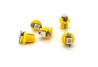 Żarówka LED 0,25W B8.4 , Bx8.4 kokpit, zegary 12V żółta