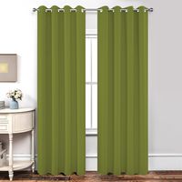 Zasłony Zaciemniające na Przelotkach 2szt Zielone Termiczne 140x245 cm