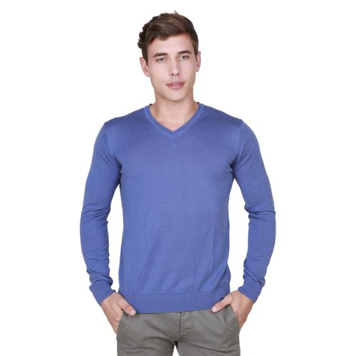 Trussardi sweter męski niebieski S na Arena.pl