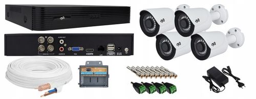 ZESTAW DO MONITORINGU DOMU 4 KAMERY ZEWNĘTRZNE ANALOG 5Mpx DVS POLSKA na Arena.pl