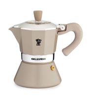 Kawiarka Pezzetti Bellexpress 1 filiżanka beżowa elegancja w emalii