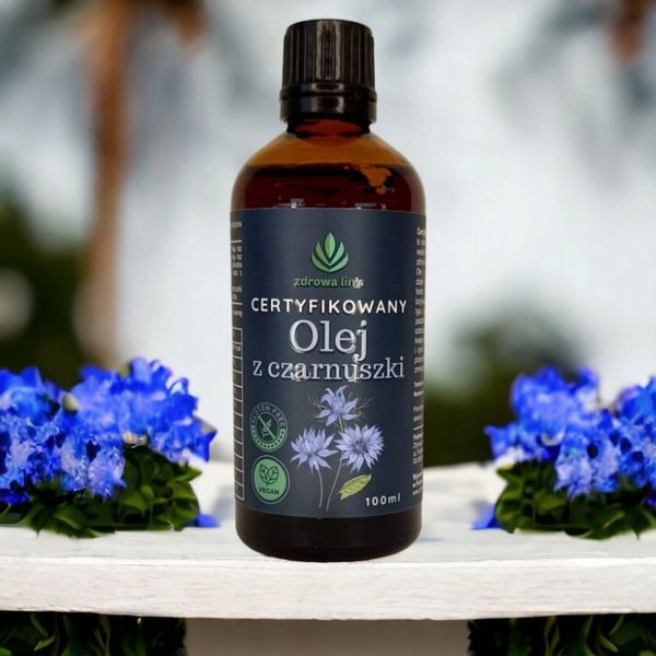 PROMOCJA Certyfikowany olej z czarnuszki 100ml TERMIN 30.06.2024 zdjęcie 7