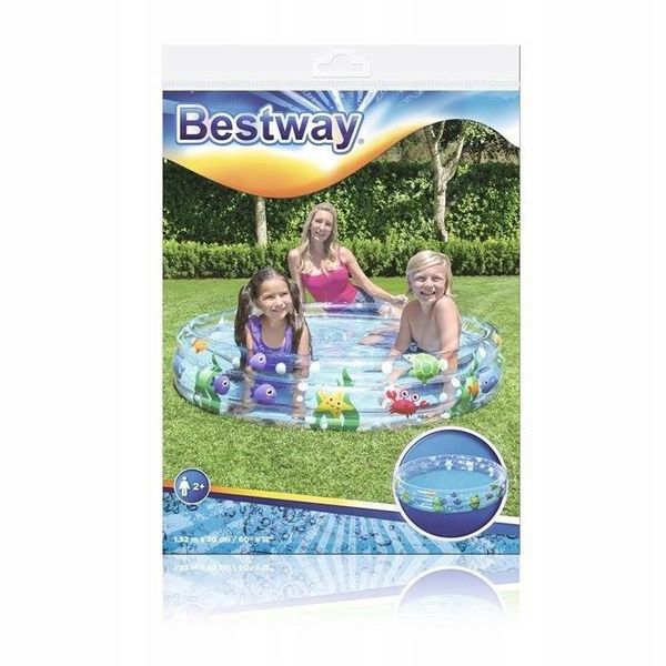 Basen Dmuchany Świat Morski Dla Dzieci 152 x 30 cm Bestway 51004 zdjęcie 4