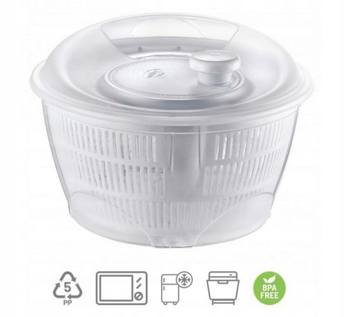 WIRÓWKA SUSZARKA CEDZAK DO SAŁATY WARZYW OWOCÓW 5L KOSZYK KOLORY JAKOŚĆ na Arena.pl