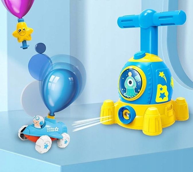 Samochód WYRZUTNIA BALONÓW XXL DUŻY ZESTAW Rakieta AUTKA AERODYNAMICZNE zdjęcie 12