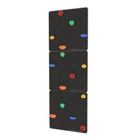 ścianka wspinaczkowa kwadrat 3 czarny - chwyty kolorowe