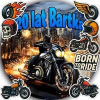 OPŁATEK NA TORT 20CM - MOTOR MOTOCYKL DEKORACJA URODZINOWA + IMIĘ 15CM 18CM