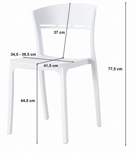 Krzesło COCO - czarne x 1 na Arena.pl