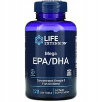 Life Extension Mega EPA / DHA 480 mg Kwasy Omega Olej Rybi 120 kapsułek