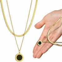 Naszyjnik Pozłacany 18K Stal chirurgiczna Damski Złoty Celebrytka Boho 316L