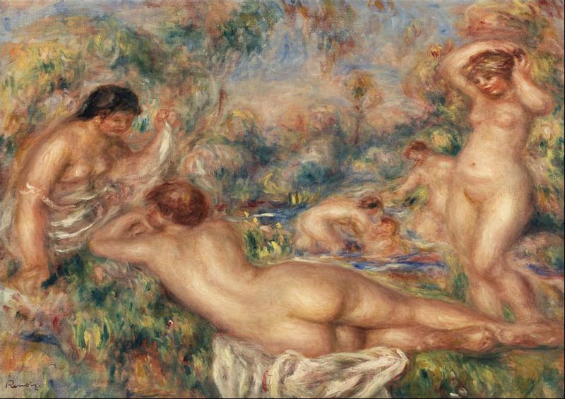 Bathers, Pierre-Auguste Renoir - plakat 60x40 cm zdjęcie 1