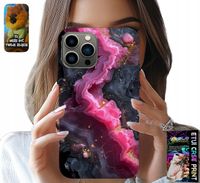 ETUI DO IPHONE 13 PRO - RÓŻOWY MARMUREK PLECKI, MODNE WZORY