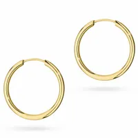 ZŁOTE KOLCZYKI KÓŁKA 18mm pr. 585 KOŁO RING 14k