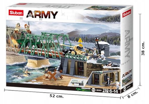 Klocki Bitwa Na Moście Jeep W Pułapce Armia Wojsko BUNKIER DZIAŁO 8 FIGUREK na Arena.pl