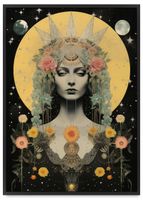 Plakat magiczny karta tarota 40x50 cm w czarnej ramie