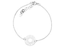 BRANSOLETKA CELEBRYTKA ROZETA ROZETKA 20cm SREBRO 925