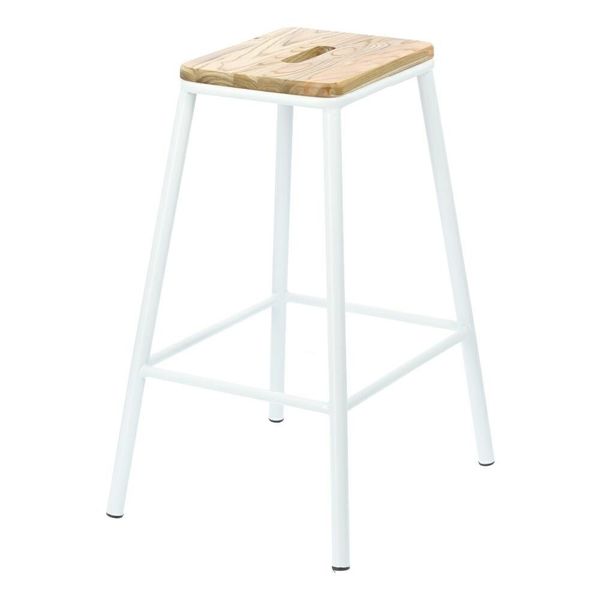 Stołek barowy Seattle White zdjęcie 3