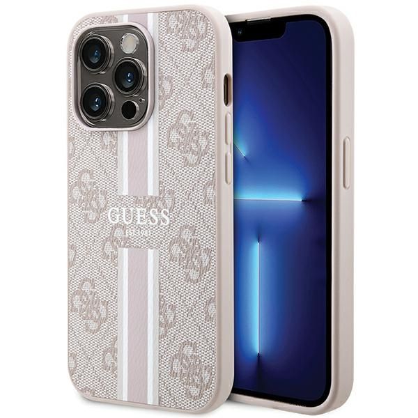 Etui Guess do iPhone 15 Pro, Różowy, MagSafe zdjęcie 1