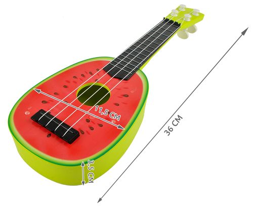 Owocowa Gitara Ukulele Dla Dzieci Gitarka Arbuz 6151 na Arena.pl