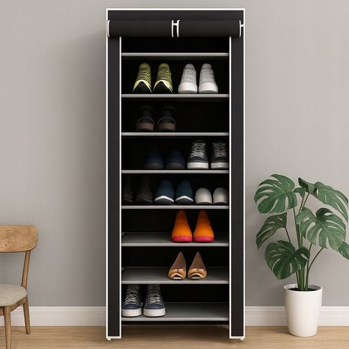 SZAFKA MATERIAŁOWA NA BUTY UBRANIA REGAŁ PÓŁKA GARDEROBA 9 PÓŁEK DUŻA na Arena.pl