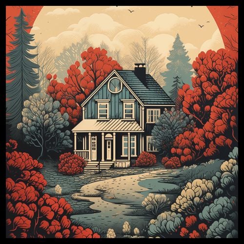 Plakat 40x40cm Idylla Rustykalna na Arena.pl