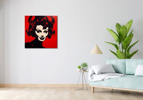 Obraz 70x70cm Czerwona Diablica na Arena.pl