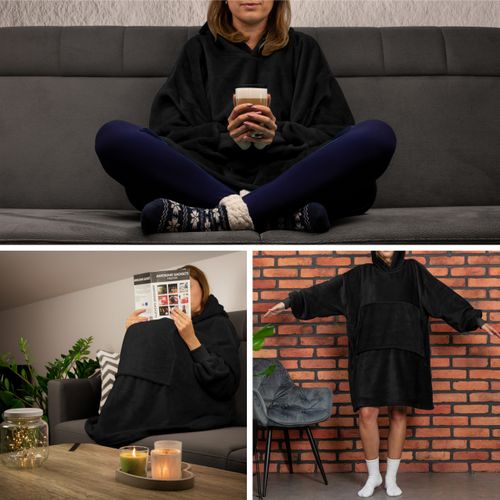 Bluzair - Bluza koc - Czarny na Arena.pl