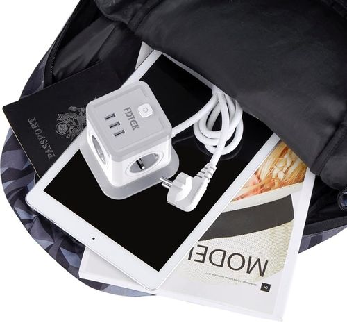 LISTWA ANTYPRZEPIĘCIOWA KOSTKA OCHRONNA 7w1 !! 4 GNIAZDKA + 3 USB JAKOŚĆ !! na Arena.pl