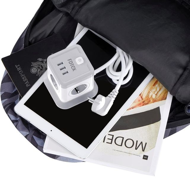 LISTWA ANTYPRZEPIĘCIOWA KOSTKA OCHRONNA 7w1 !! 4 GNIAZDKA + 3 USB JAKOŚĆ !! zdjęcie 10