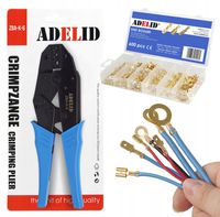 ZACISKARKA PRASKA DO KONEKTORÓW ZESTAW 600 SZT.